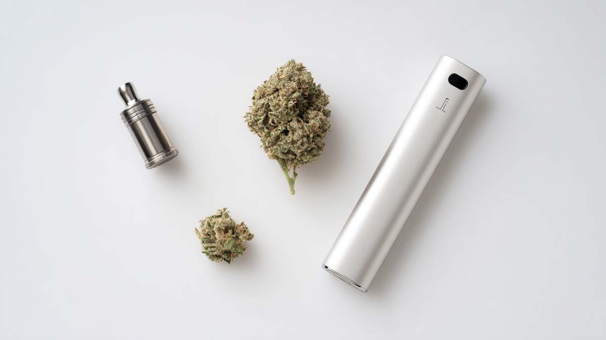 weed vape deutschland VOVA Dry Herb E-Vaporizer Black Leather jetzt kaufen main image 1